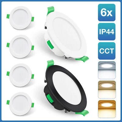 LED Spot Einbaustrahler Deckenspot 7W ultraslim Einbau Leuchte flach Panel IP44 - Bild 1 von 4