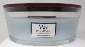 WoodWick Ellipse Duftkerze Magnolie Birke 16 Unzen *SKU6-4* - Bild 1 von 4