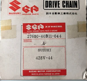 Suzuki chain Assy, Drive (428VS) OEM 27600-40B11-044 NOS LT80 - Picture 1 of 2
