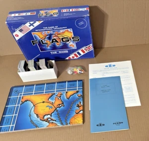 RARE Vintage 1987 FLAGS - The Game of International Geography - Complete - Picture 1 of 5