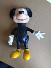 Vintage Rubber Mickey Mouse Hong Kong Figure Walt Disney Productions no clothes