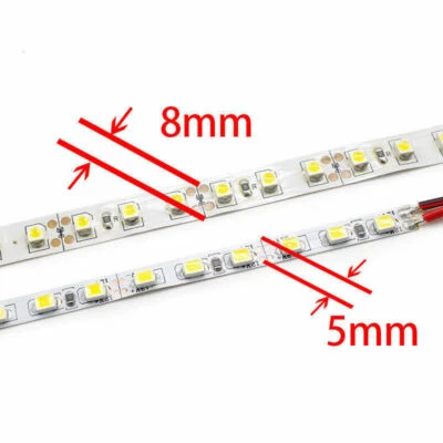 DC12V  White 120LED/M SMD 2835 600LEDs Strip Super Bright 5/8mm PCB 1M- 5M - Image 1 of 4