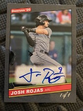 1 OF 1! Donruss 2020 Retro 1986 Signature Autograph Auto Josh Rojas BLACK