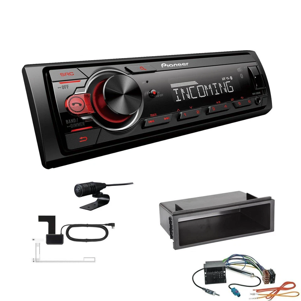 Pioneer MVH-330 DAB Radio Bluetooth für Volkswagen VW T5 Transporter OEM 1-DIN