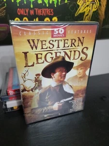 Western Legends (Brand New Sealed DVD) Classic Features - 50x Movies - John Wayn - Picture 1 of 6