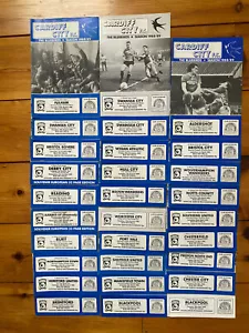 Cardiff City Home Programmi 1988/89 x 29 - Stagione completa - Foto 1 di 1