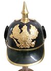 New German Pickelhaube Spike Leather Imperial Prussian Helmet Military Officer