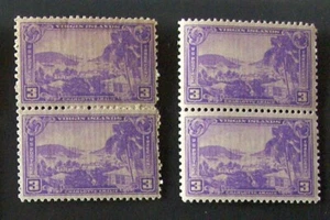 Estampilla de EE. UU. 3¢ SC#802 ISLAS VÍRGENES MNH 1937 tira de 2. - Imagen 1 de 1