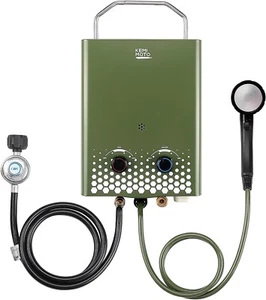Portable Propane Water Heater Tankless Outdoors 5L for RV Camping Hunting Cabin - Picture 1 of 6