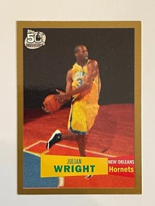 2007-08 Topps Hornets Julian Wright Rookie Gold /2007 #123 - Picture 1 of 2