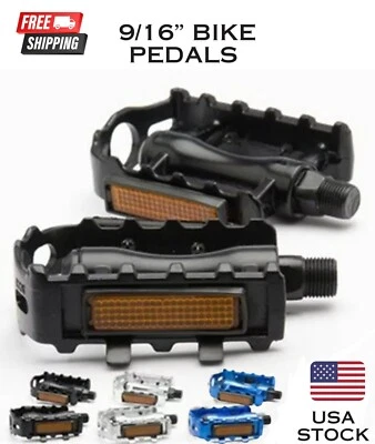Alloy Bicycle Aluminum Pedals Non-slip 9/16" Mountain Bike Hybrid Road - Image 1 of 4