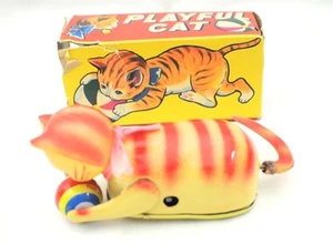Vintage verspieltes Katzenspielzeug mit Karton schön!! - Bild 1 von 5