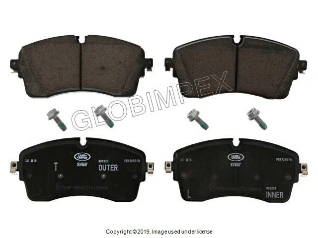 JAGUAR E-PACE (2018-2019) Brake Pad Set FRONT GENUINE + 1 YEAR WARRANTY - Image 1 of 1