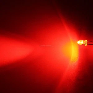Diodi luminosi LED diodo rosso 3 mm LED super luminosi 6000mcd 100 pz. - Foto 1 di 2