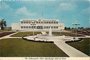 Cartolina Indianapolis Motor Speedway Hall of Fame IN Indiana PM 1977 - Foto 1 di 2