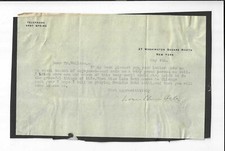 Louise Closser Hale Signed Letter Circa 1920s / Autographed Actress