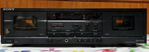 Sony TC-W411 Dual Cassette Deck Dolby Stereo B C High Speed Dubbing, New Belts! - Picture 1 of 6