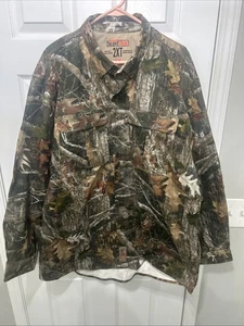 RedHead Silent Hide Camo Long Sleeve Button Down Heavyweight Shacket 2XL Tall - Picture 1 of 8