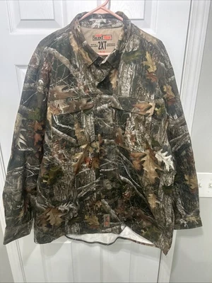 RedHead Silent Hide Camo Long Sleeve Button Down Heavyweight Shacket 2XL Tall - Image 1 of 4