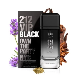 212 VIP Black by Eau De Parfum Spray 100 ml para Hombre Nuevo - Imagen 1 de 12