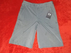 UNDER ARMOUR BOYS YOUTH MEDIUM ADJUSTABLE WAIST GRAY SHORTS NEW - Picture 1 of 8