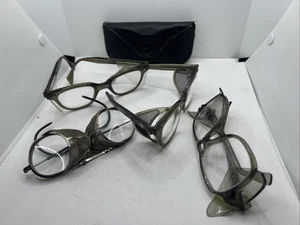 Vintage Schutzbrillen Brillen Set - Seitenschild Metallgitter Steampunk - B&L - Bild 1 von 24