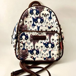 De Colección Union Bay Mini Mochila Gatos Cartera Y2K Boho Escuela - Imagen 1 de 7