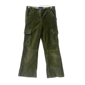 Mini Boden Girls Size 7-8Y Green Velvet Cargo Pants - Picture 1 of 7