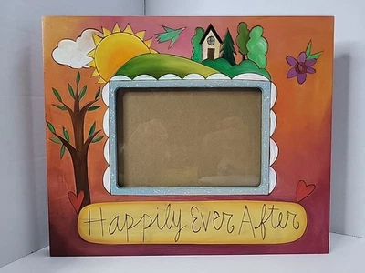 Marco de madera Sarah Grant palos hechos a mano Felices para siempre  Foto 1 de 4