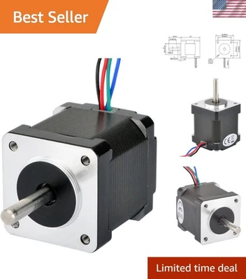 NEMA 14 Bipolar Stepper Motor 0.5A 23Ncm High Torque 4 Lead Robot Parts - Image 1 of 4