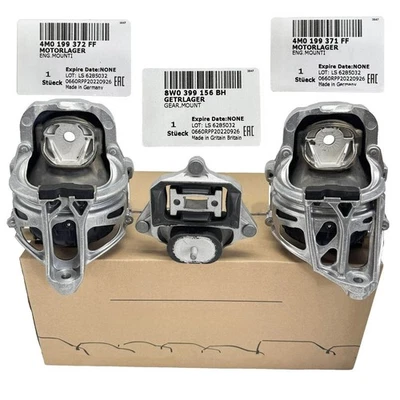 Juego de 3 soportes de motor y montaje de transmisión para Audi S4 S5 Quattro 2017-20 Foto 1 de 4