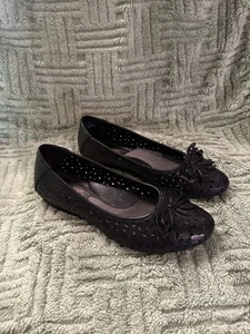Planet Shoes Black Ballet Flats Women’s Size 7 Aus Ladies Leather Butterfly 🦋 - Picture 1 of 9