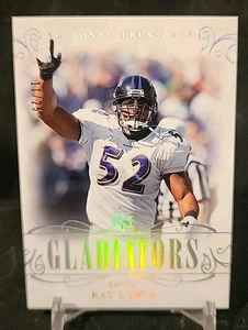 2023 National Treasures Ray Lewis GLADIATORS Silber #/25 Baltimore Ravens  - Bild 1 von 2
