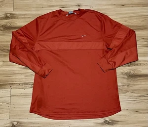 Vintage Y2K Nike Langarm Trainingsshirt Hockey Style Herren XL Grau Etikett - Bild 1 von 4