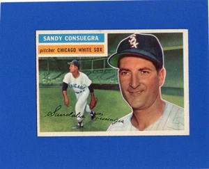 1956 Topps, Sandy Consuegra # 265, GB, Medias Blancas de Chicago - Imagen 1 de 2