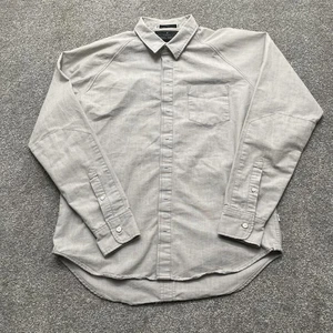 Levi Strauss & Co Shirt Mens Medium Gray Relaxed Fit Long Sleeve Button Down - Picture 1 of 8
