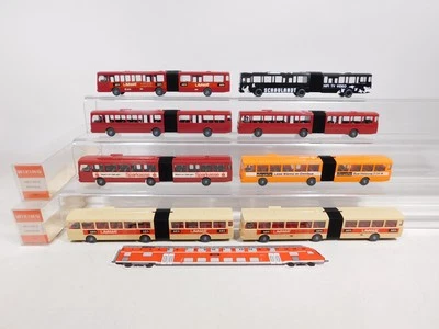 8X Wiking H0 1:87 705 Gelenkbus/Bus Mercedes O 305 G S.G./Mint + 2X Box #DD817-1 - Immagine 1 di 4