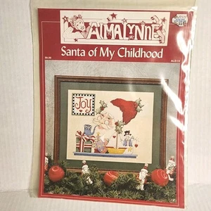 Alma Lynne Santa of My Childhood Christmas Cross Stitch Pattern Chart New - Picture 1 of 3