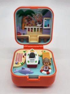 1991 Polly Pocket Vintage Lulu and her Speedboat Ring Case Bluebird Toy COMPLETE - Picture 1 of 13