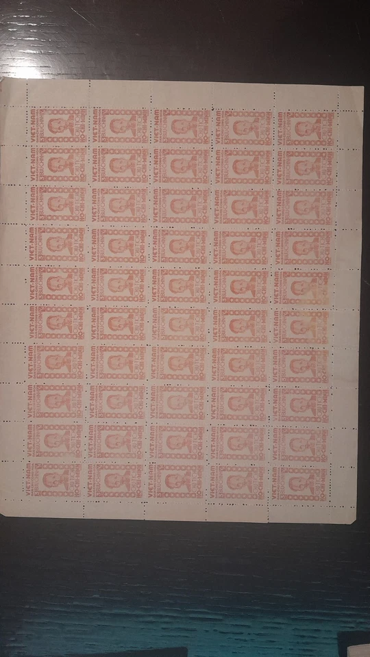VIETNAM NORTH 1945 HCM 3d Hoja Completa Foto 1 de 1