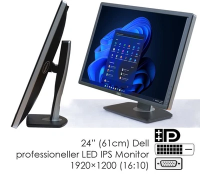 24" 61cm DELL ULTRASHARP U2412M LED profes. IPS MONITOR 1920x1200 FORMAT 16:10 1 - Bild 1 von 4
