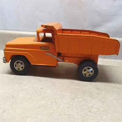 Camión de volteo Tonka naranja vintage, 1962-64, buen color 13" Foto 1 de 4