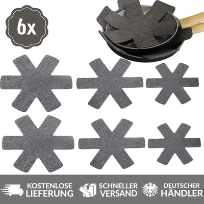 6er Set Kratzschutz Pfannenschutz Topfschutz Pfannenschoner Unterleger - Bild 1 von 4