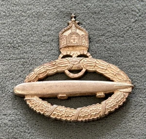 Imperial German World War I Navy Kriegsmarine Zeppelin Air Ship Pilot Badge - Picture 1 of 3