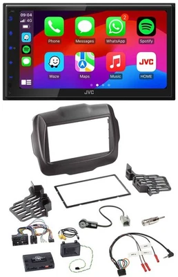 JVC Bluetooth 2DIN Lenkrad DAB USB Autoradio für Jeep Renegade ab 2015 - Bild 1 von 4