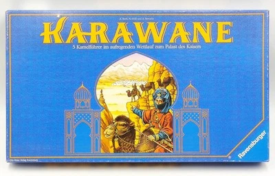 KARAWANE - Wettrenn- und Versteigerungsspiel Ravensburger Vintage Spiel 1990 - Bild 1 von 4