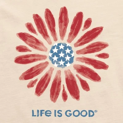 Camiseta Life is Good Americana Daisy Masilla SS Crusher LITE NUEVA CON ETIQUETAS para mujer Foto 1 de 3