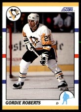 1990-91 Score Rookie and Traded Gordie Roberts Pittsburgh Penguins #83T