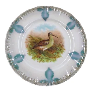 Antico piatto armadio c1880 Moritz Zdekauer gioco uccellino eschimese arricciato Austria - Foto 1 di 9