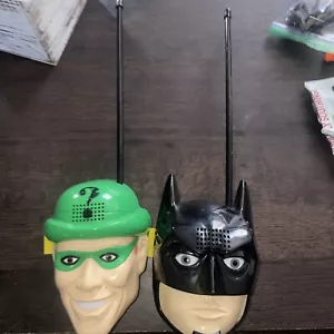 1995 Batman and Riddler Batman Forever Handheld Walkie Talkies Vintage - Picture 1 of 8